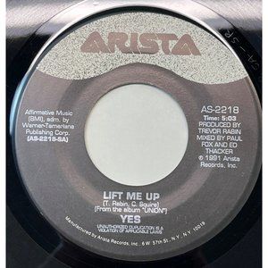 Yes Lift Me Up / Give & Take 45 Prog Rock 1991 Arista 2218
